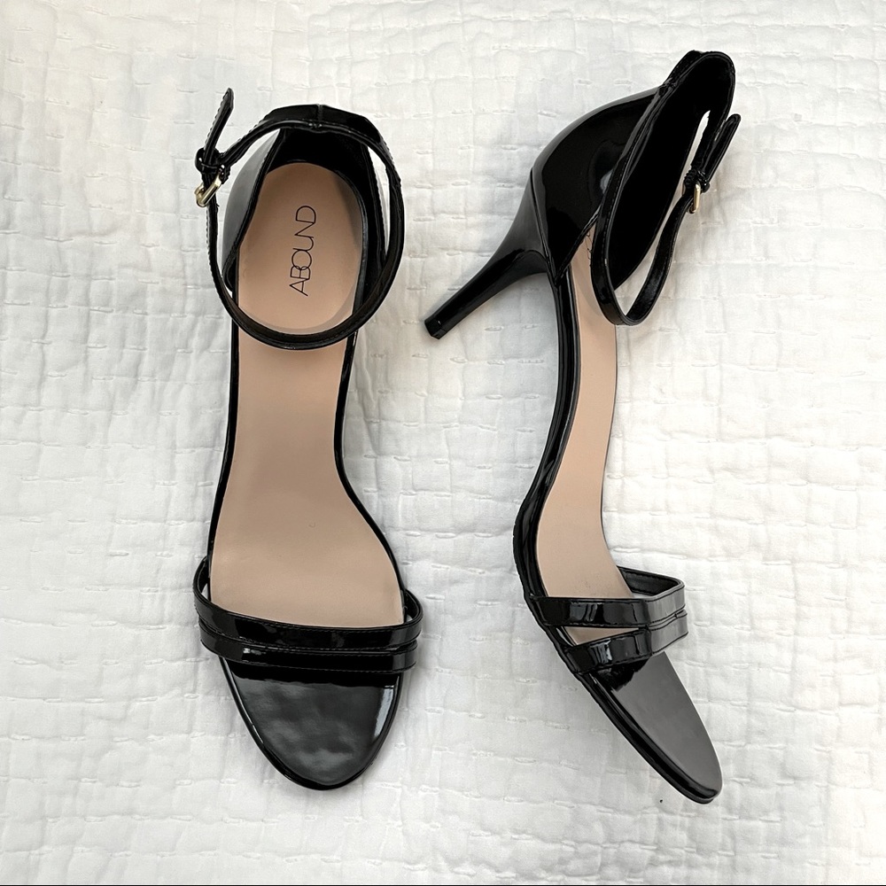 Abound Black Strappy Heels